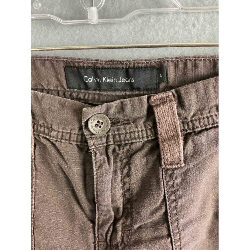 Calvin‎ Klein Jeans Shorts Women's 4 Brown Cargo Shorts